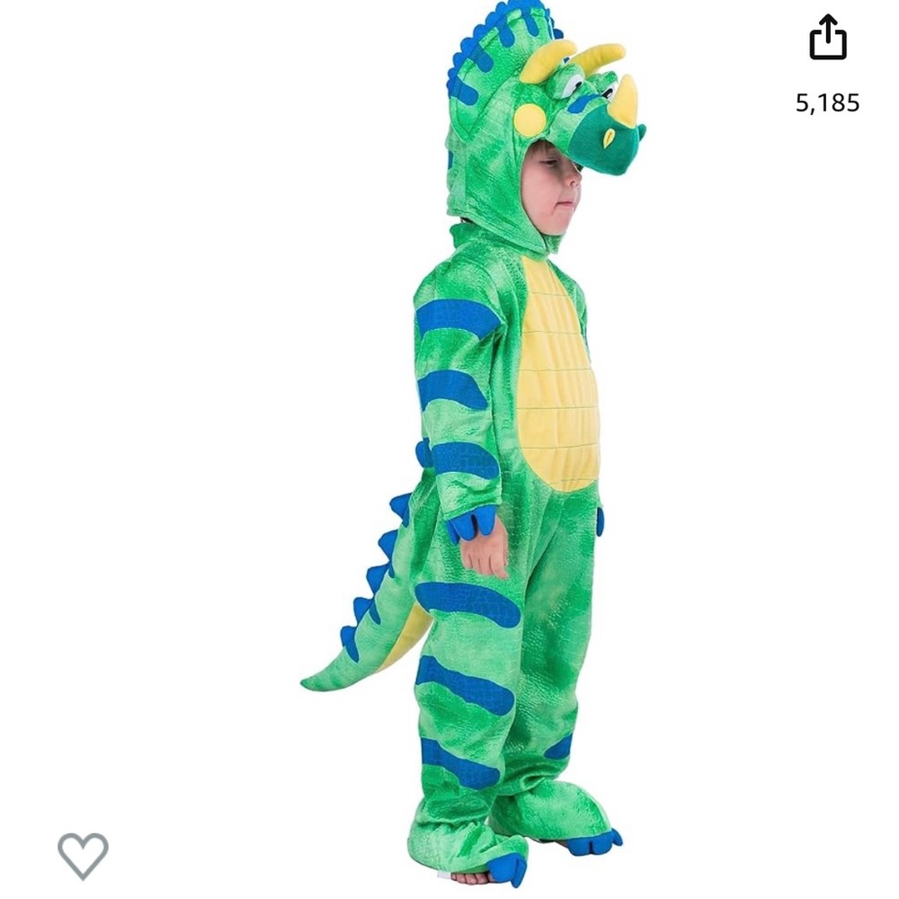 Spooktacular Creations Green Triceratops Halloween Costume 18-24 Months